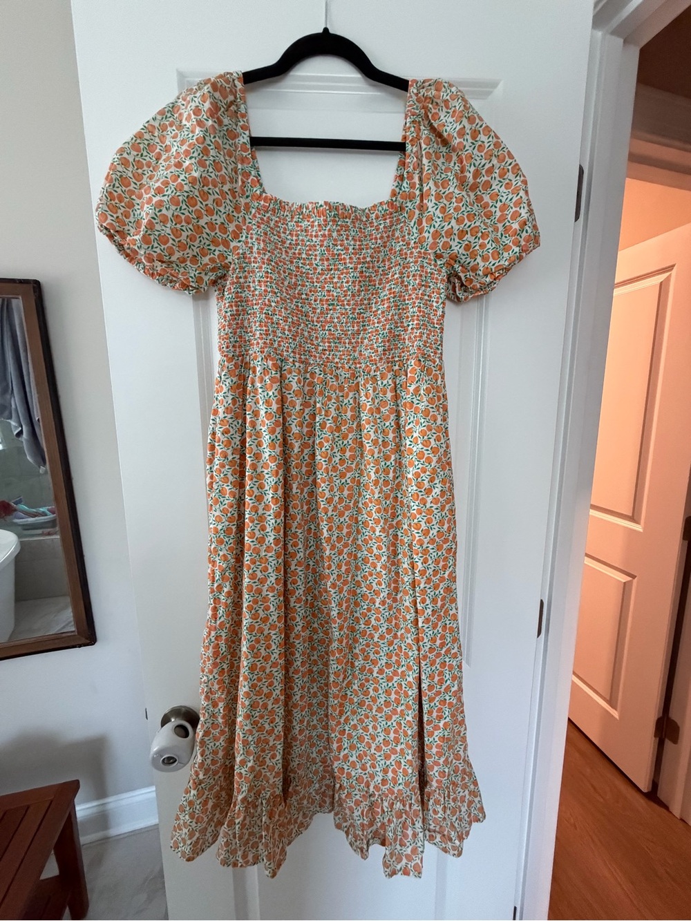 J.Crew Women’s Peaches Puff-Sleeved Dress